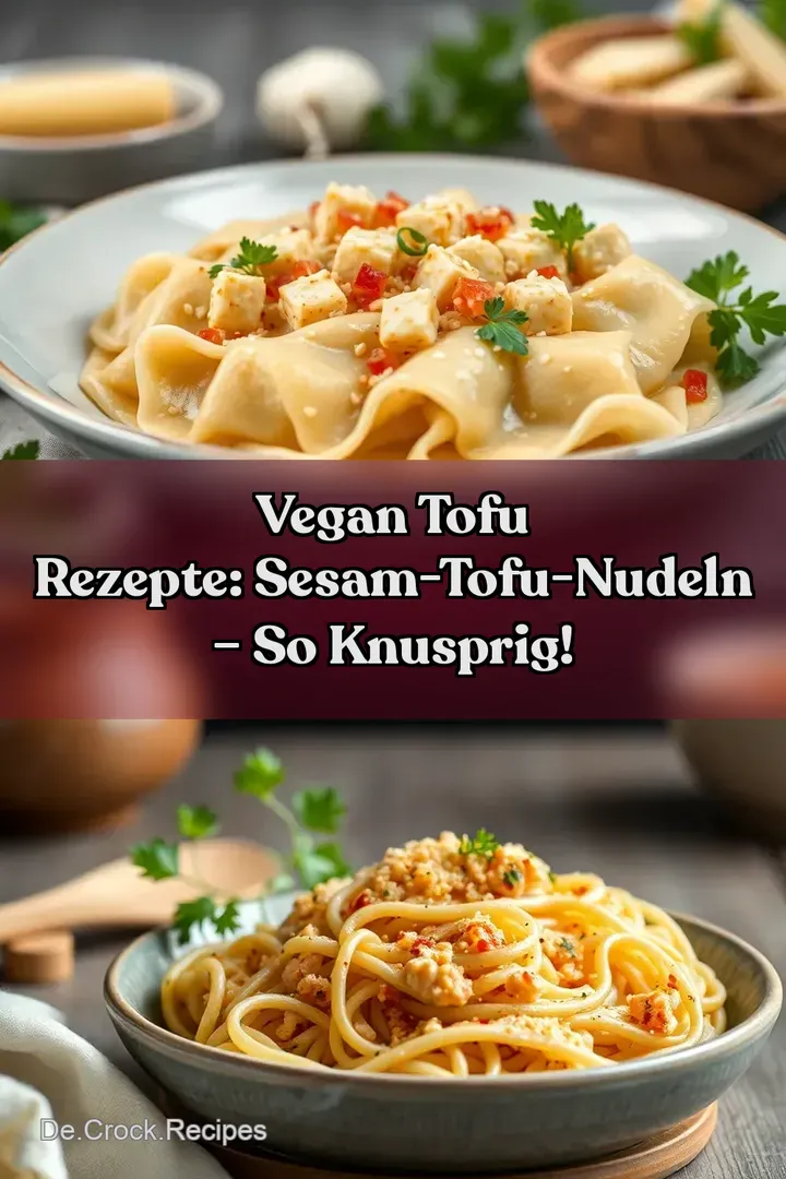 Vegan Tofu Rezepte: Sesam-Tofu-Nudeln – So Knusprig!