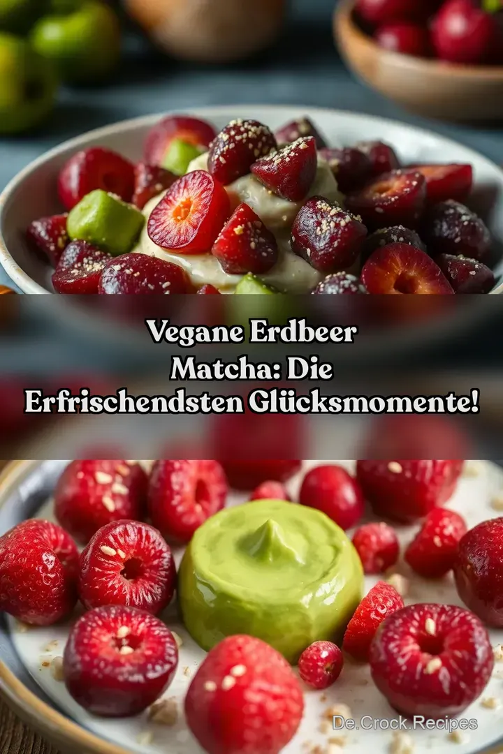 Vegane Erdbeer Matcha: Die erfrischendsten Glücksmomente!