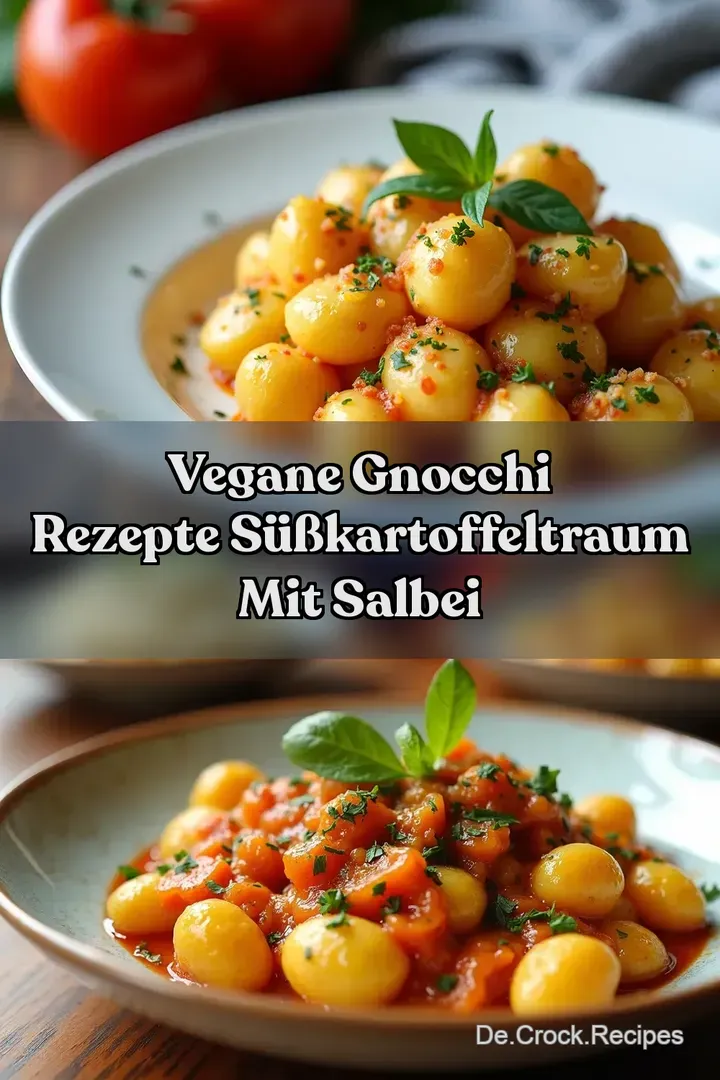 Vegane Gnocchi Rezepte S&uuml;&szlig;kartoffelTraum mit Salbei