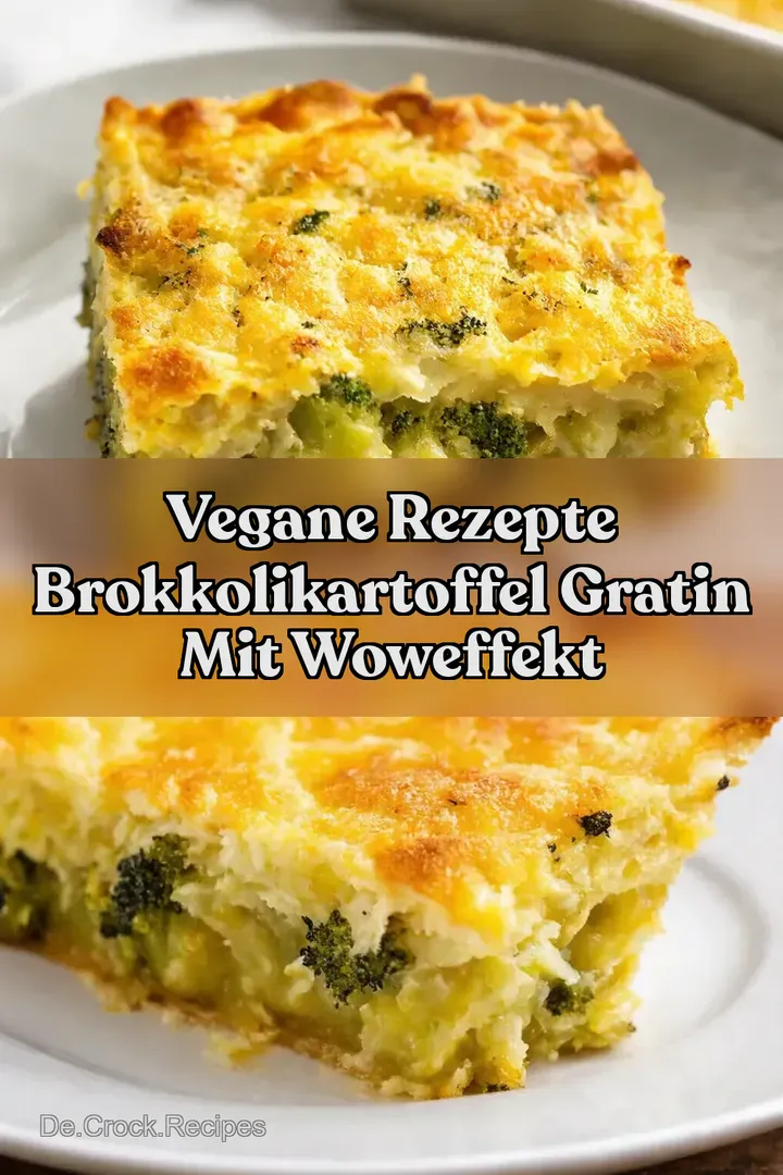 Vegane Rezepte BrokkoliKartoffel Gratin mit WowEffekt