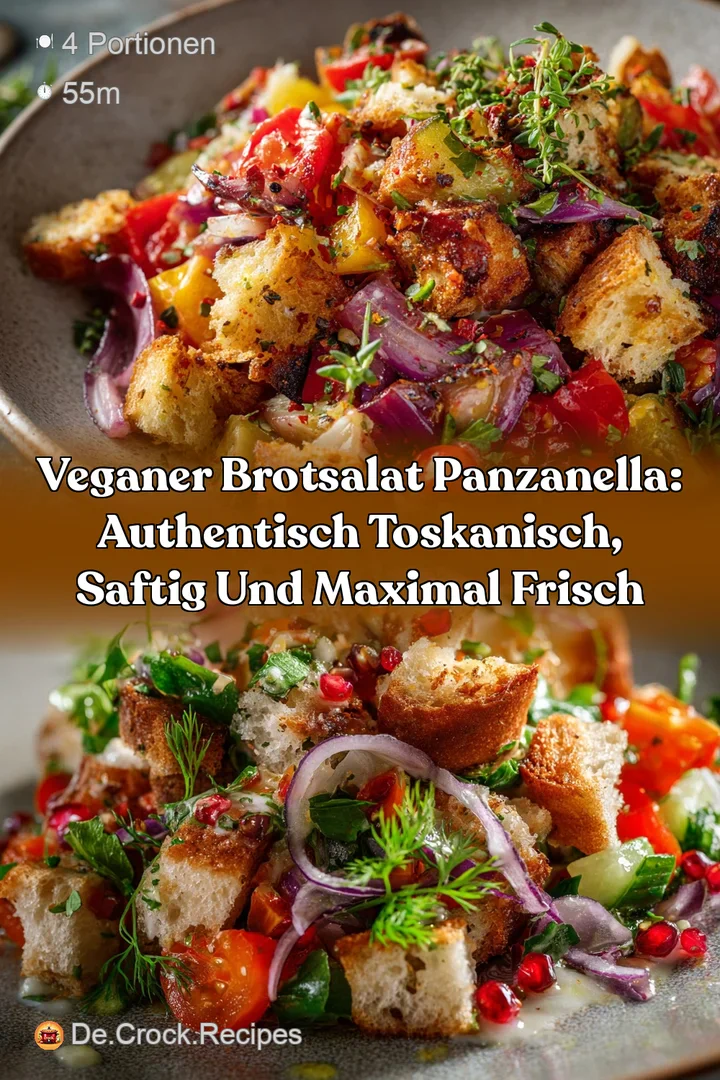 Veganer BrotSalat Panzanella: Authentisch toskanisch saftig und maximal frisch