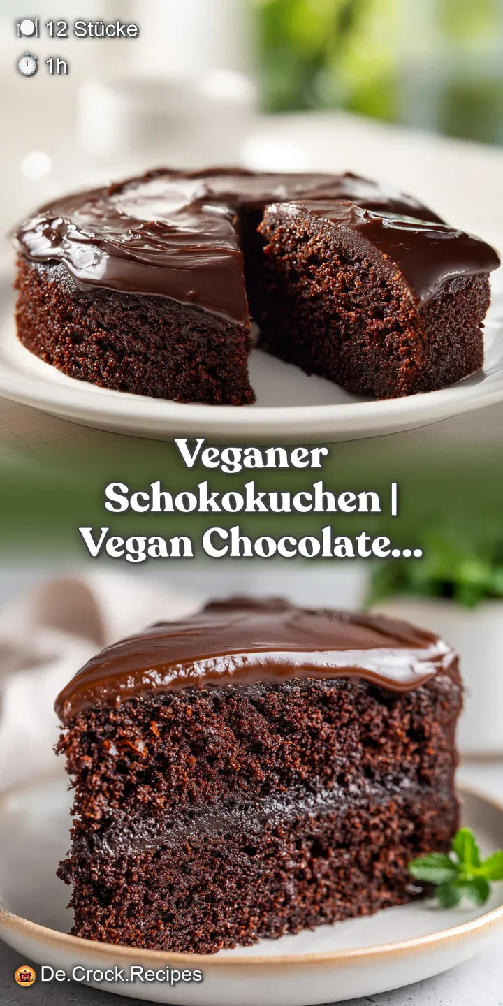 Detailaufnahme der saftigen, dunklen Krume eines Schokoladenkuchens mit einer gl&auml;nzenden, tiefbraunen Schokoladenschicht.