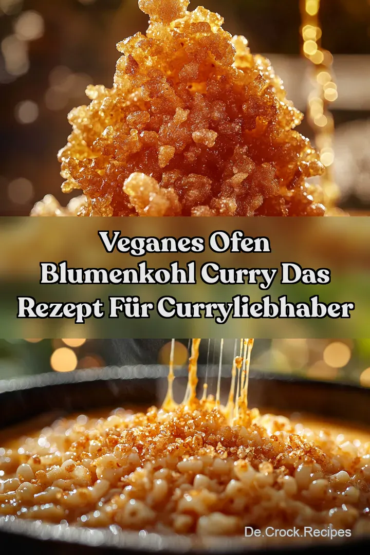 Veganes Ofen Blumenkohl Curry Das Rezept für CurryLiebhaber
