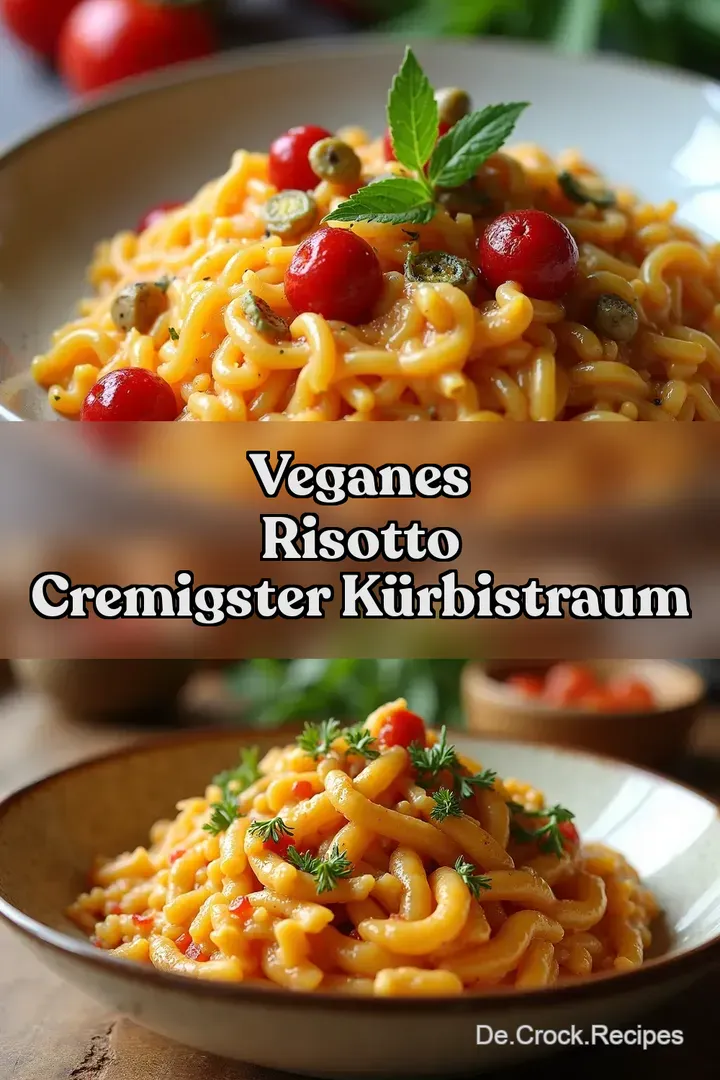 Veganes Risotto Cremigster K&uuml;rbisTraum