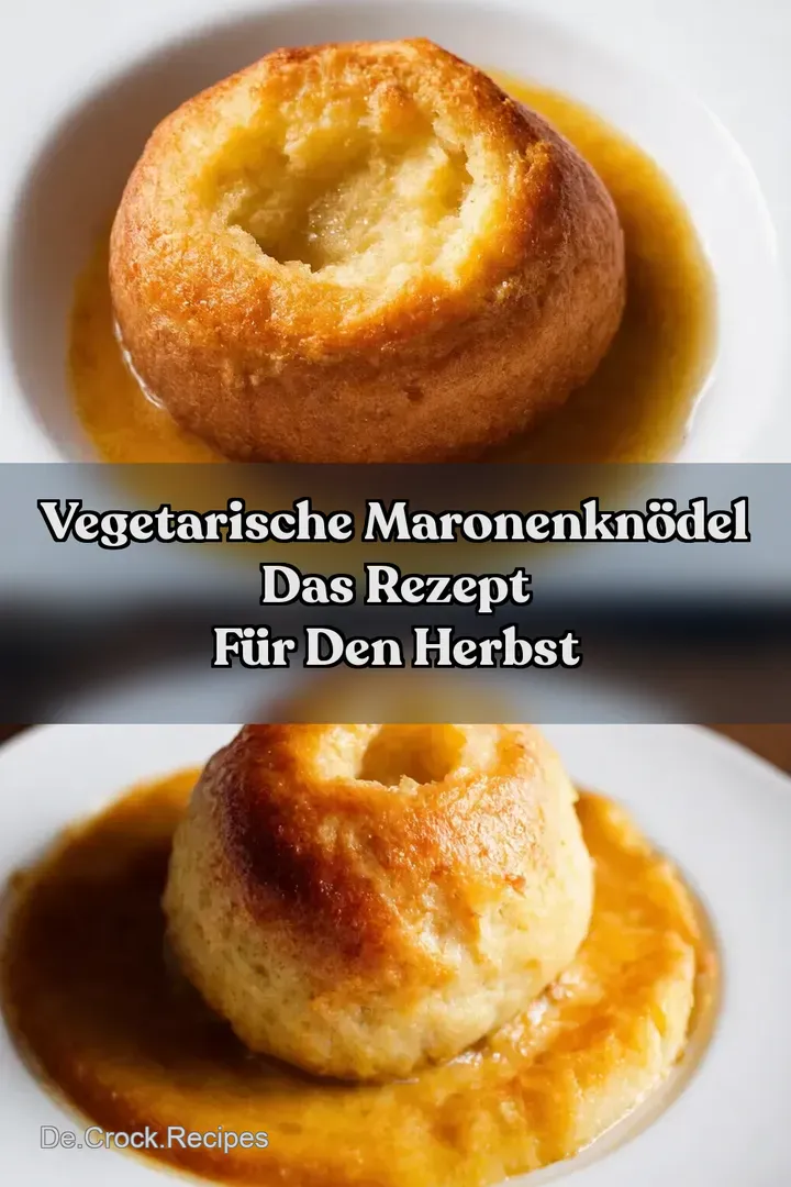 Vegetarische MaronenKn&ouml;del Das Rezept f&uuml;r den Herbst