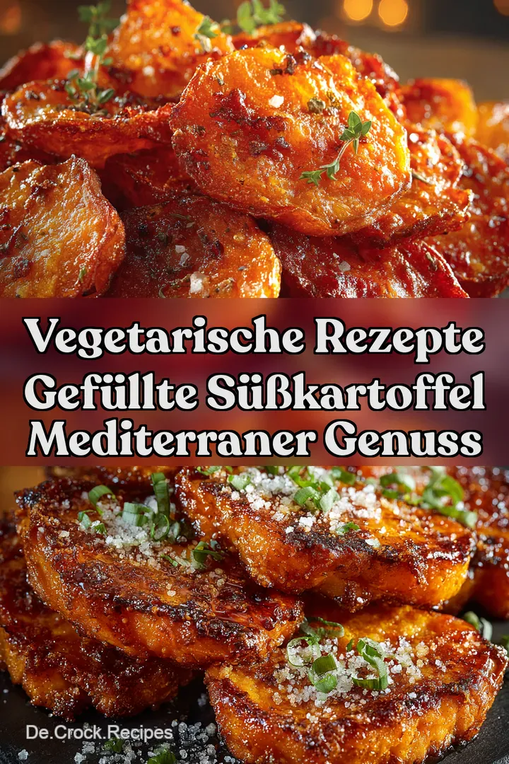 Vegetarische Rezepte Gef&uuml;llte S&uuml;&szlig;kartoffel Mediterraner Genuss