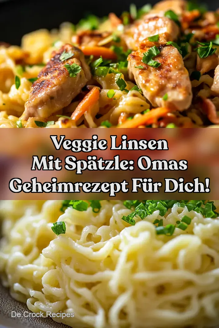 Veggie Linsen mit Spätzle: Omas Geheimrezept für dich!