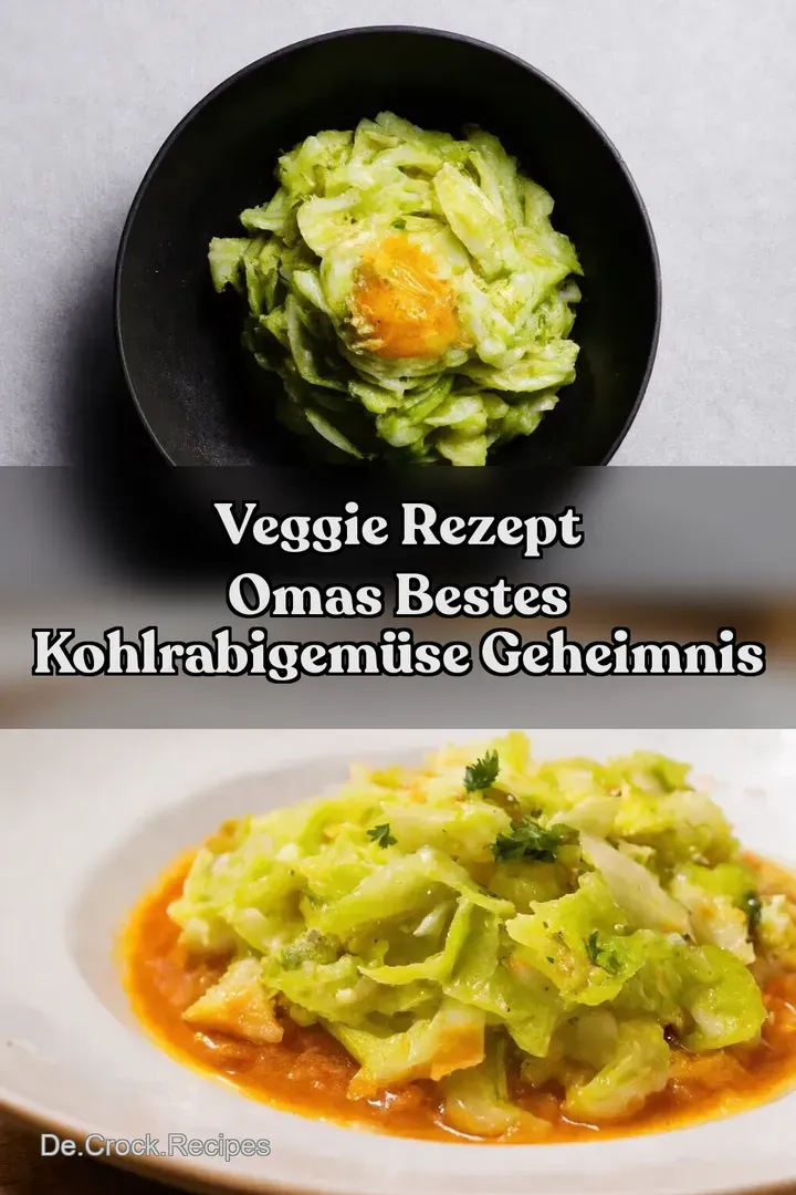 Veggie Rezept Omas bestes Kohlrabigem&uuml;se Geheimnis