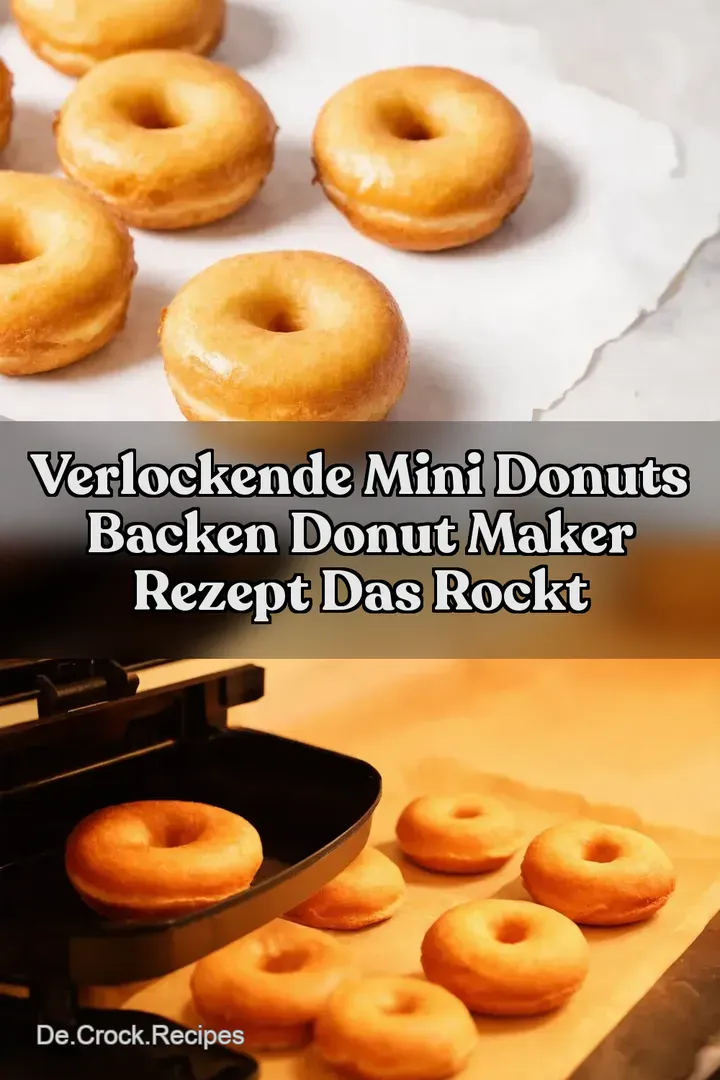 Verlockende Mini Donuts backen Donut Maker Rezept das rockt