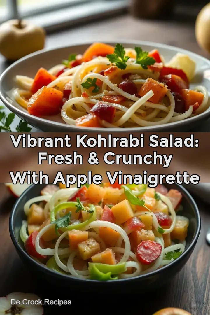 Vibrant Kohlrabi Salad: Fresh &amp Crunchy with Apple Vinaigrette