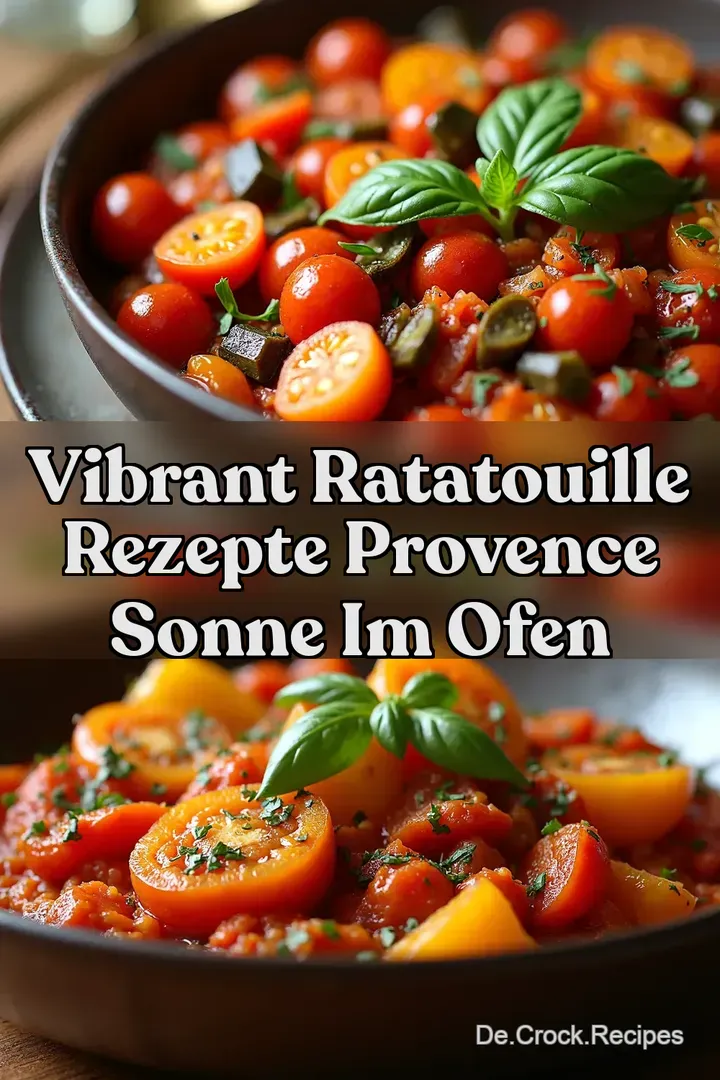 Vibrant Ratatouille Rezepte Provence Sonne im Ofen