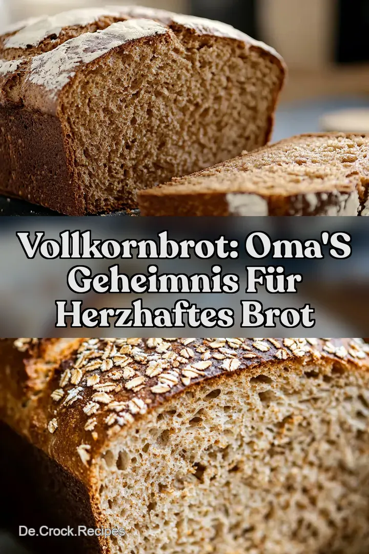 Vollkornbrot: Oma&#039 s Geheimnis für Herzhaftes Brot