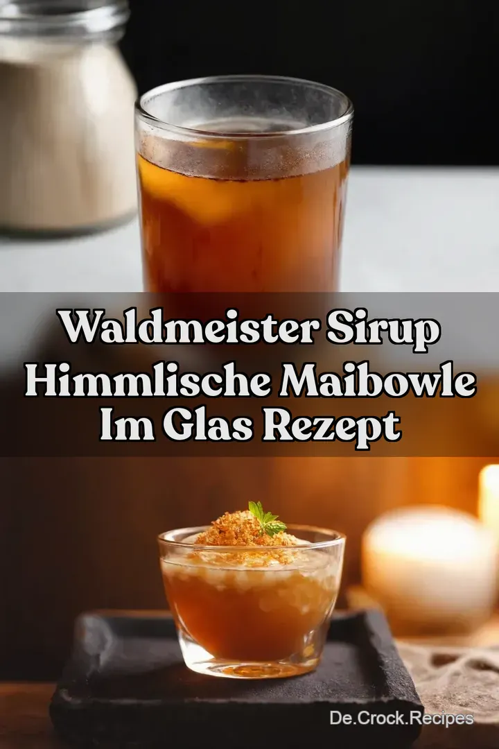 Waldmeister Sirup Himmlische Maibowle im Glas Rezept