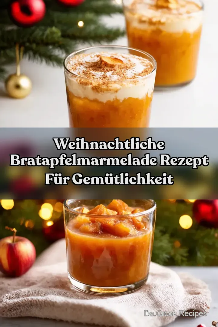 Weihnachtliche Bratapfelmarmelade Rezept f&uuml;r Gem&uuml;tlichkeit