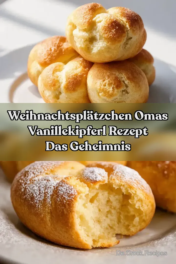 Weihnachtspl&auml;tzchen Omas Vanillekipferl Rezept Das Geheimnis