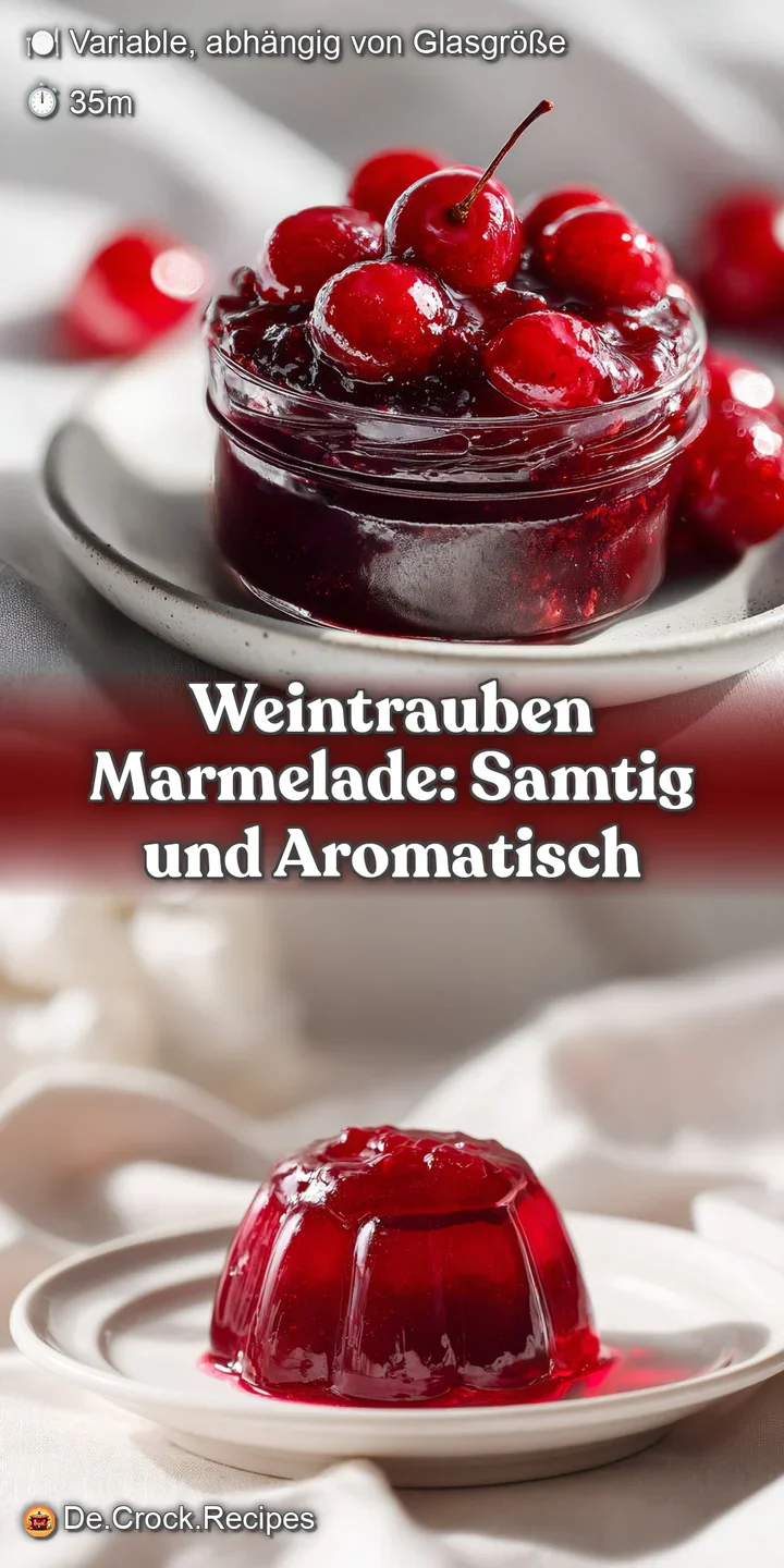 Close-up of glistening grape jam, its rich, dark color and subtle fruit pieces creating an invitingly sweet visual texture.