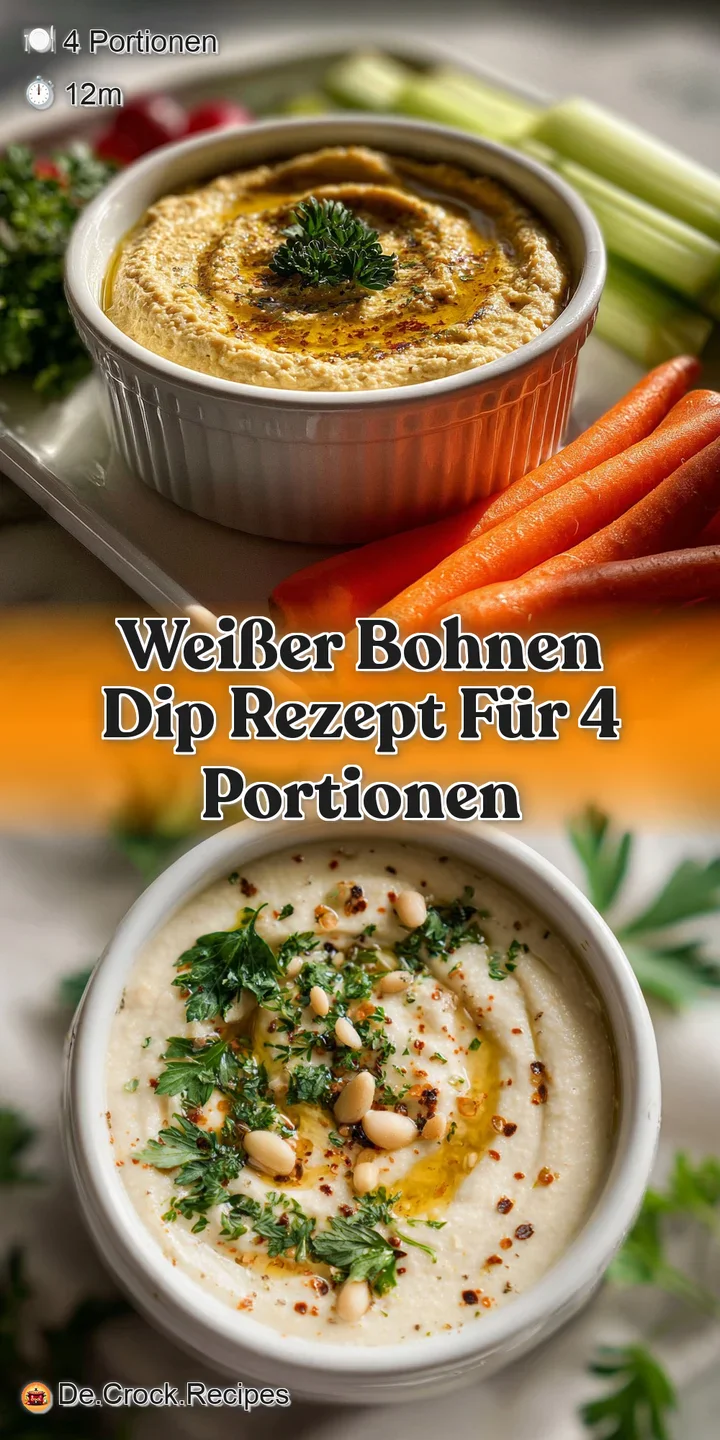 Close-up of smooth, luscious white bean dip with glistening olive oil and vibrant green herbs, inviting texture.