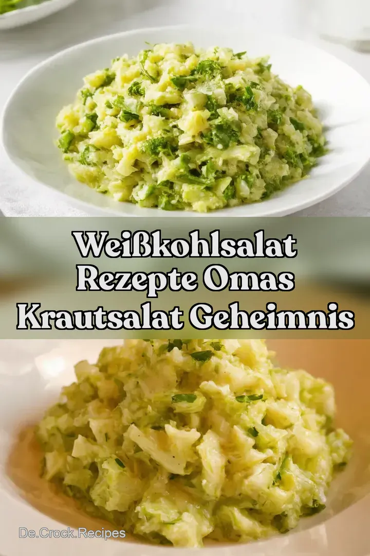 Wei&szlig;kohlsalat Rezepte Omas Krautsalat Geheimnis