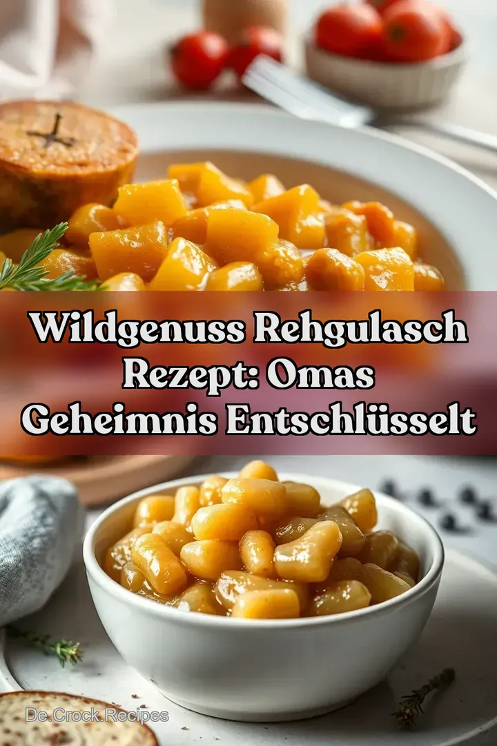 Wildgenuss Rehgulasch Rezept: Omas Geheimnis Entschlüsselt