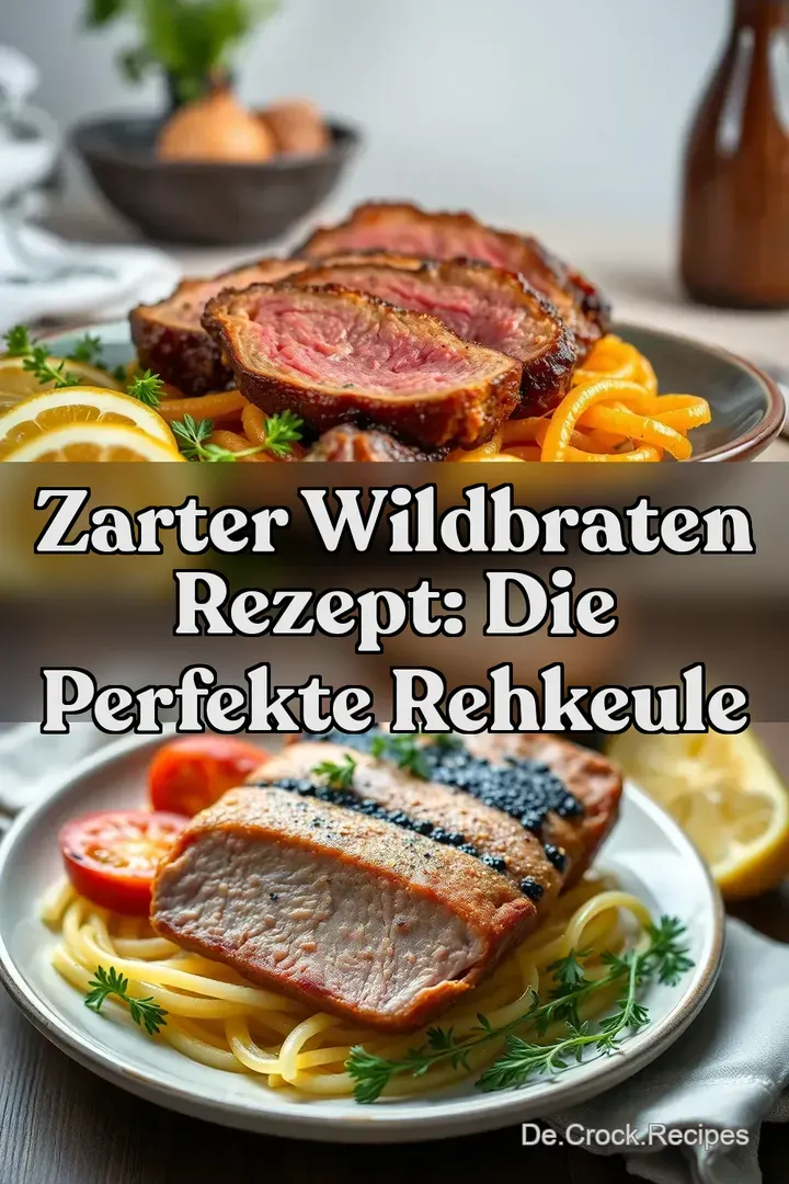 Zarter Wildbraten Rezept: Die perfekte Rehkeule