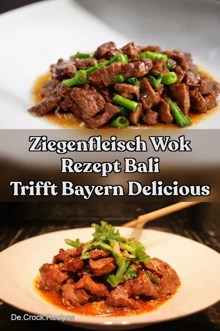 Ziegenfleisch Wok Rezept Bali trifft Bayern Delicious
