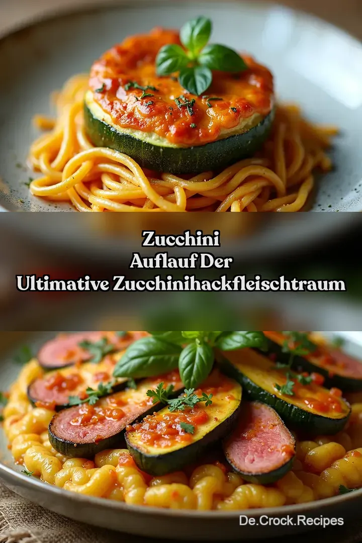 Zucchini Auflauf Der Ultimative ZucchiniHackfleischTraum