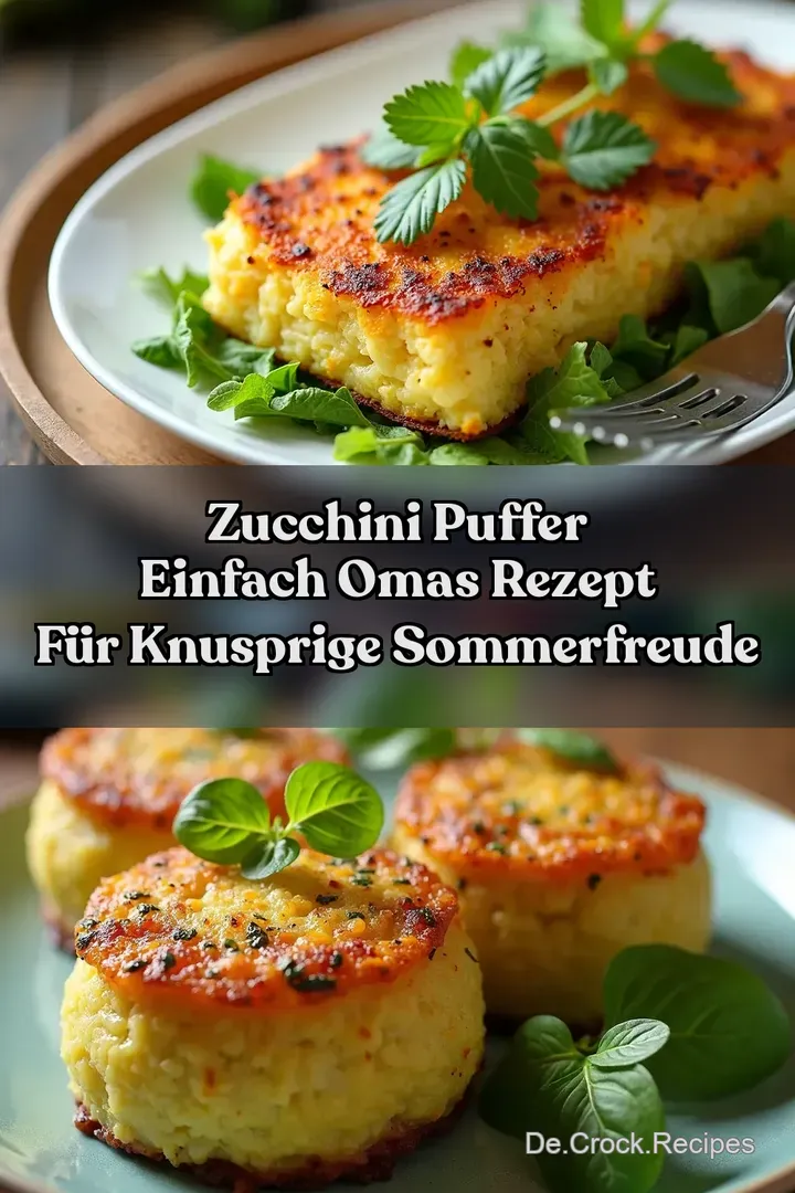 Zucchini Puffer Einfach Omas Rezept Für Knusprige Sommerfreude