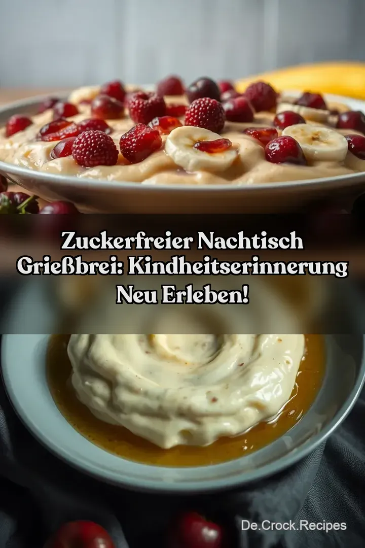 Zuckerfreier Nachtisch Grießbrei: Kindheitserinnerung Neu Erleben!