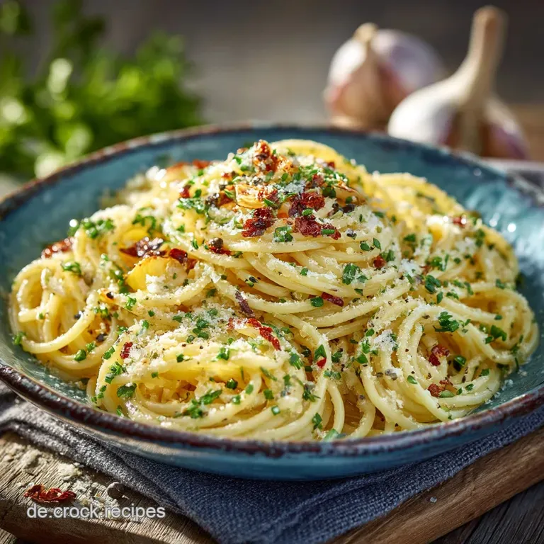 Spaghetti Aglio e Olio Die Kunst der Einfachheit presentation