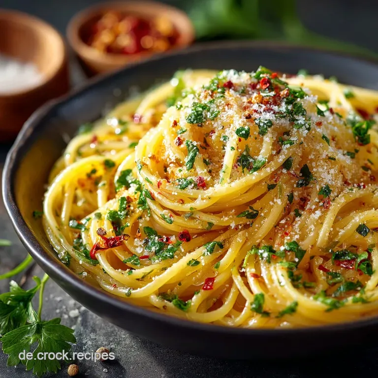 Spaghetti Aglio e Olio Rezept Die perfekte Emulsion in 25 Minuten