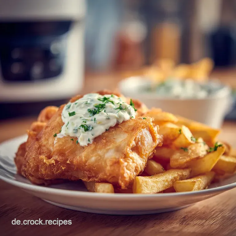 Airfryer Fisch Pommes Mit Remoulade: Der Klassiker presentation