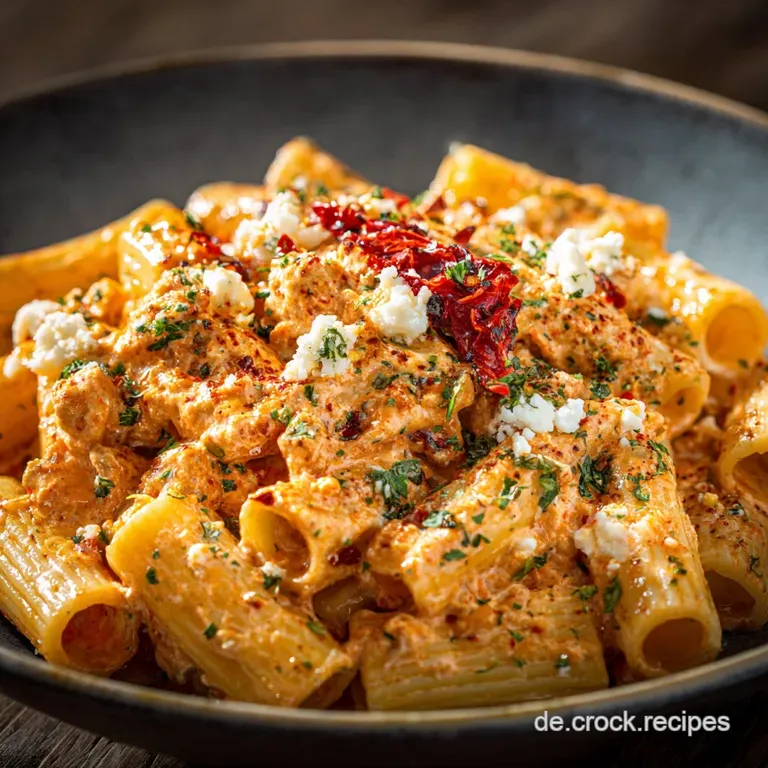 Ajvar Feta Pasta Mit Hack: Das Cremige Feierabend-Turbo-Gericht in 25 Minuten presentation