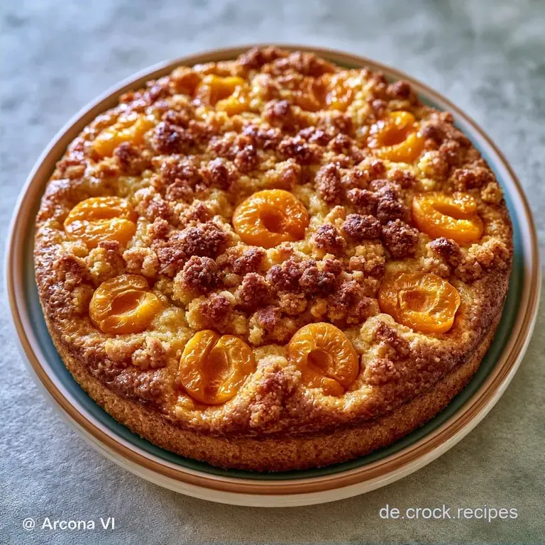 Saftiger Aprikosenkuchen Mit Knusperstreuseln