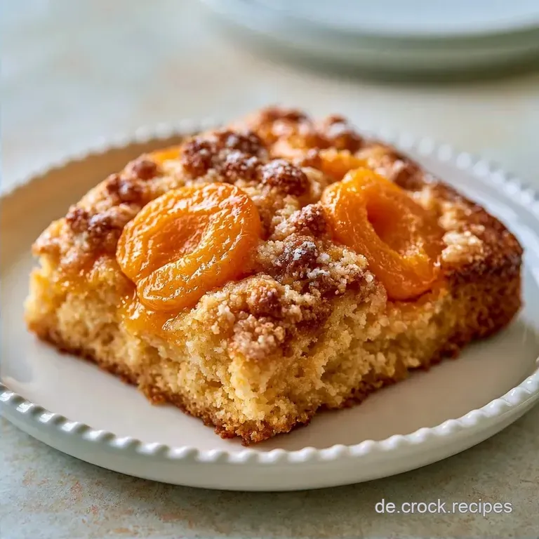 Saftiger Aprikosenkuchen mit Streuseln