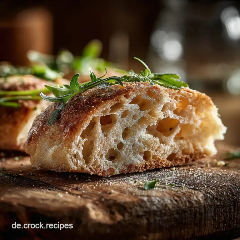 Die Königin der Krume Authentische Italienische Ciabatta mit Biga Vorteig