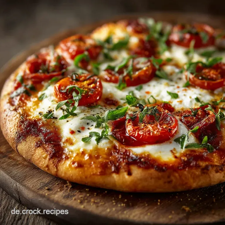 Authentische Pizza Margherita Bella Napoli im eigenen Ofen presentation