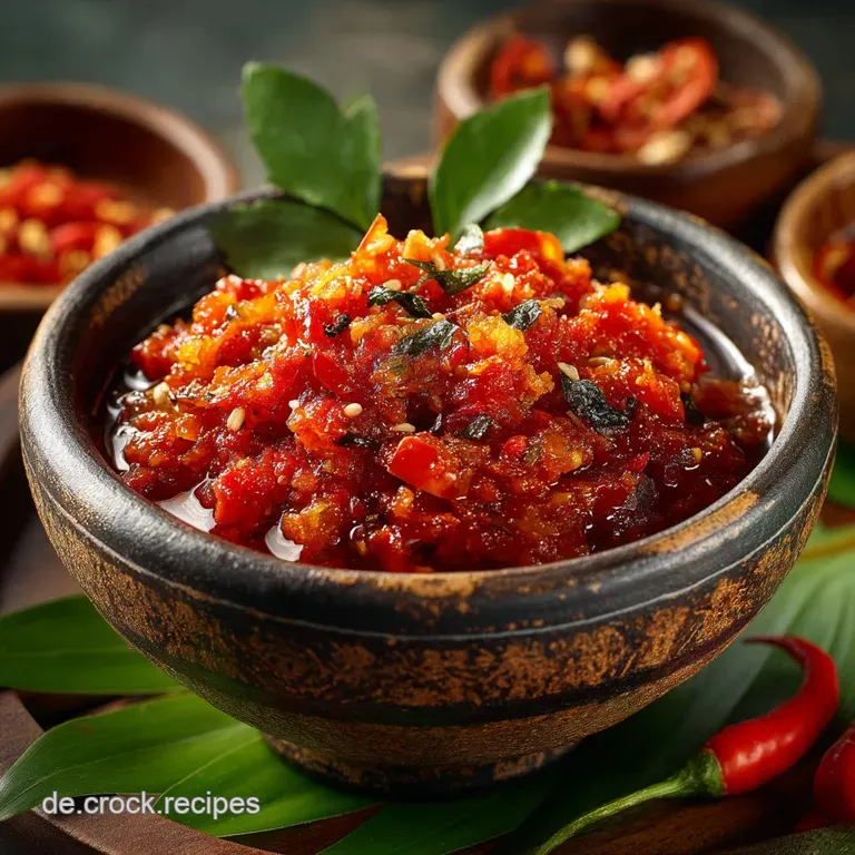 Authentisches Sambal Oelek Die Königin der Schärfe Hausgemacht