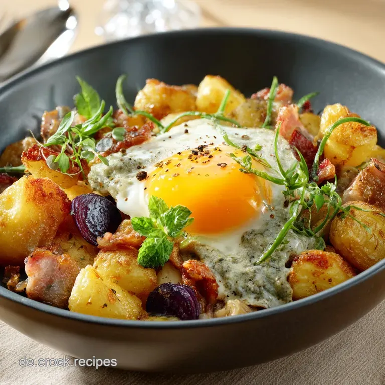 Bauernfrühstück Knusprige Kartoffeln und rauchiger Schinken Besser als bei Oma