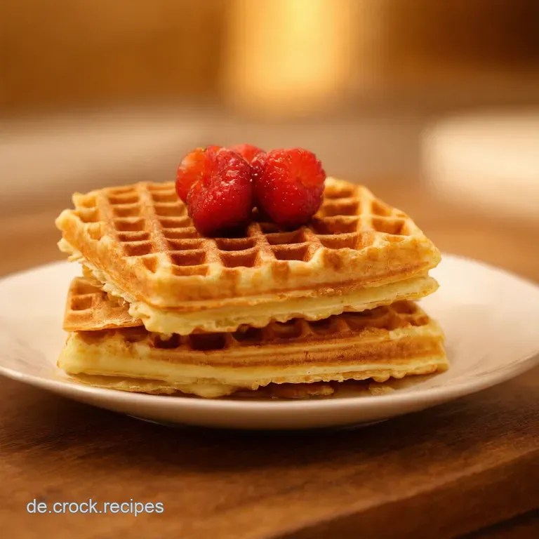 Belgische Buttermilchwaffeln Mit Karamellisierten &Auml;pfeln presentation