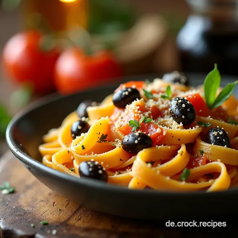 Blitzpasta Gl&uuml;ck Rosenkohl Mandelknack Ricottawolken presentation