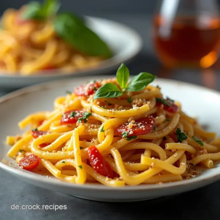 BlitzPasta Gl&uuml;ck Rosenkohl MandelKnack RicottaWolken