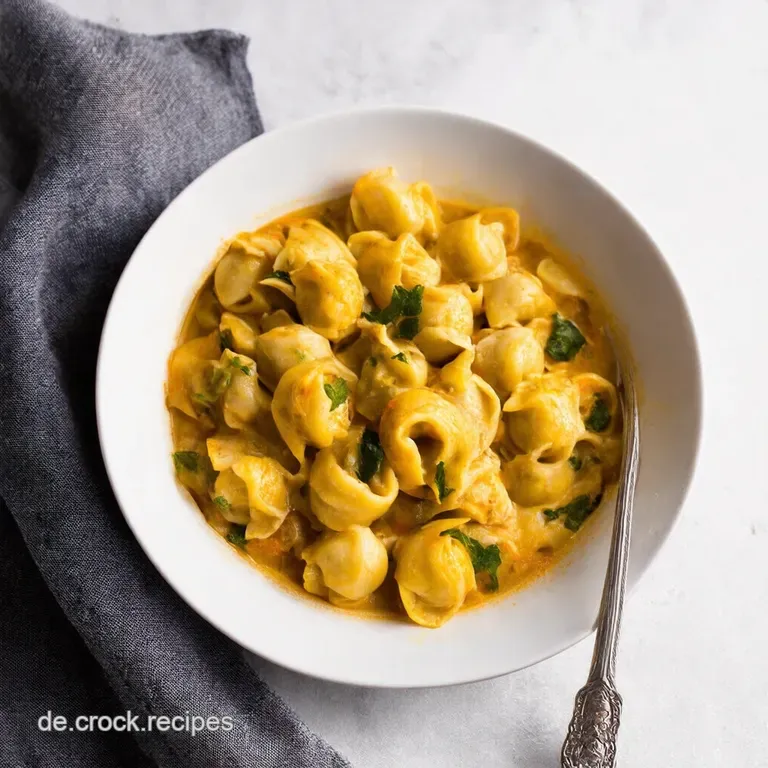 BlitzTortellini mit SchinkenK&auml;seSo&szlig;e