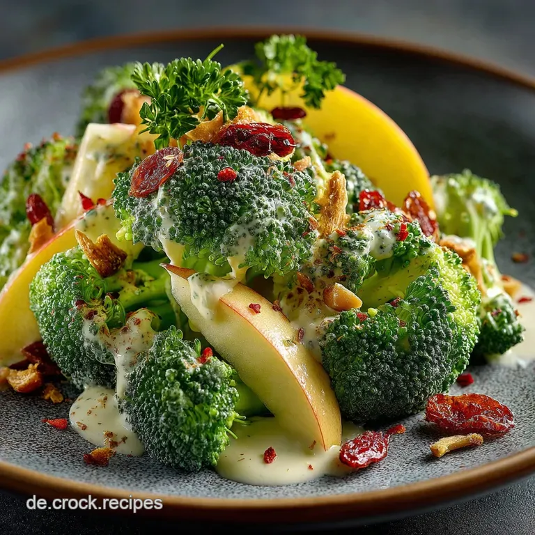 Der Fritz Fr&auml;nzisalat Knackiger Brokkoliapfelsalat presentation