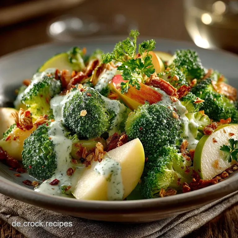 Der Fritz Fr&auml;nziSalat Knackiger BrokkoliApfelSalat