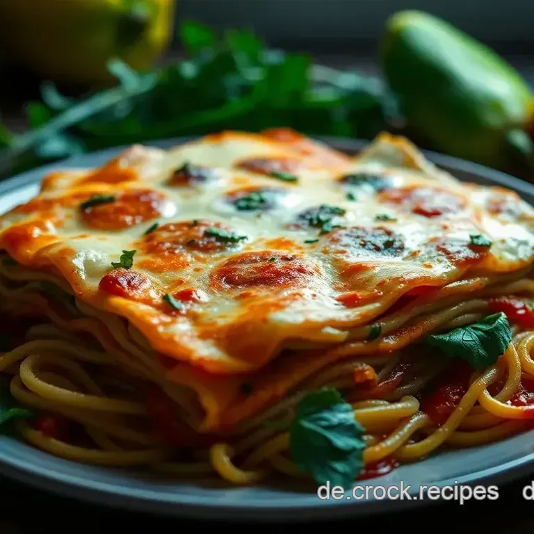 Bunte Gemüse-Lasagne mit Ricotta und Spinat