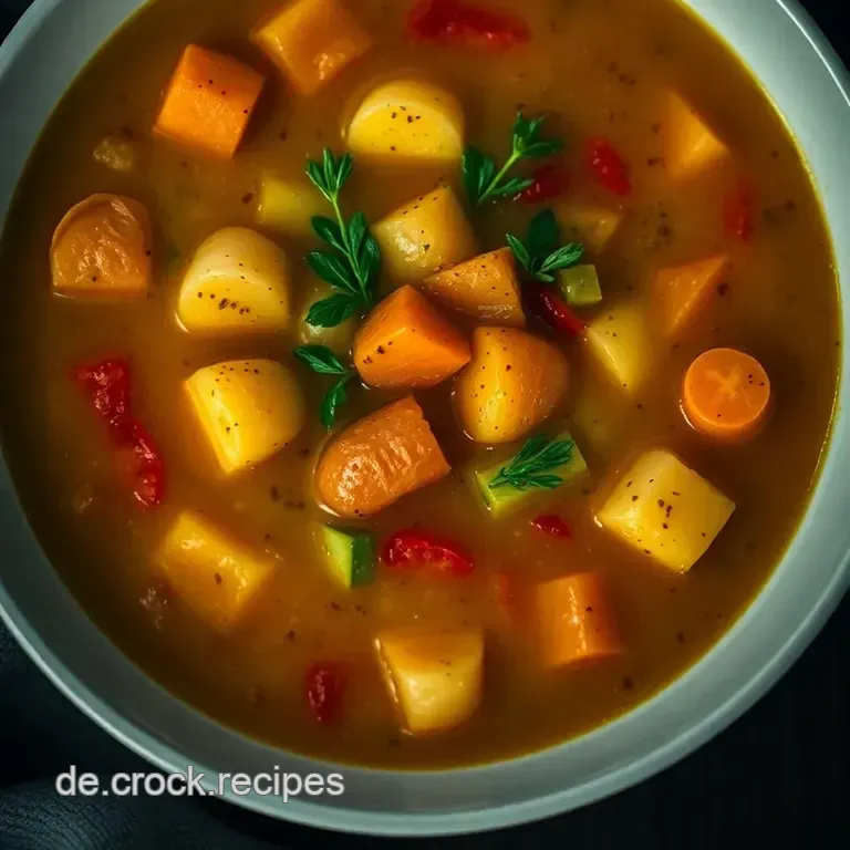 Bunte Gemüsesuppe: Ein Topf mit Top 7 presentation