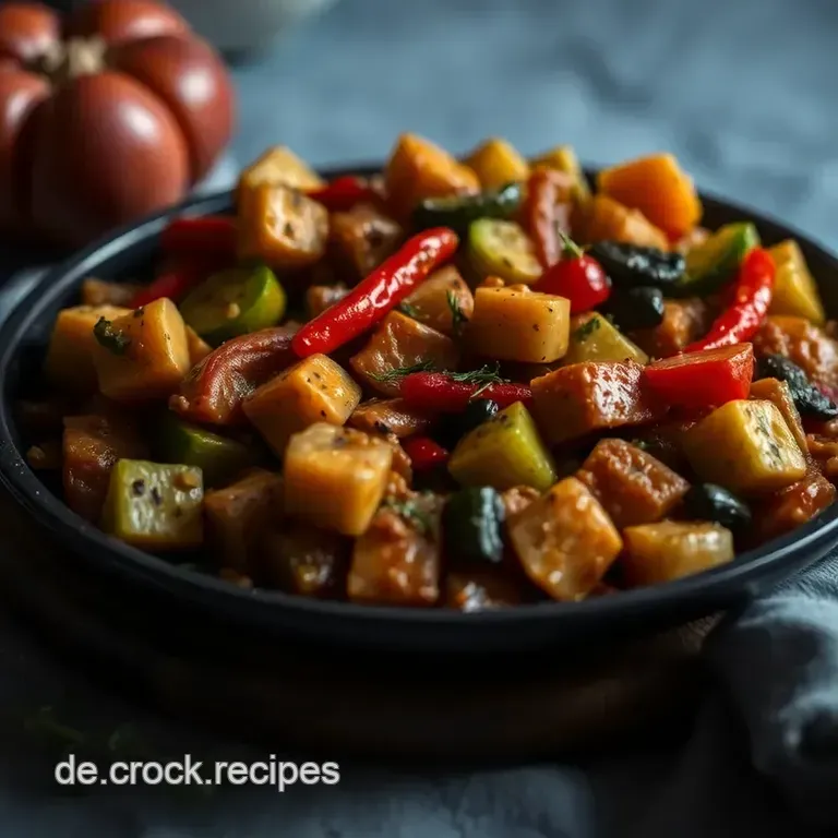 Buntes Gemüse à la Tourlou Tourlou presentation