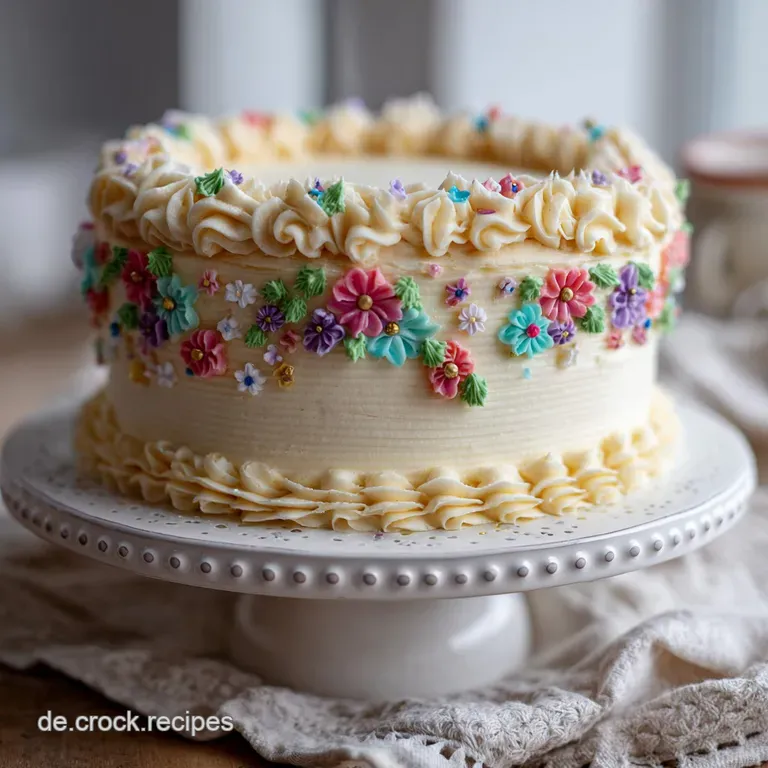 Buttercremetorte: Seidige Puddingcreme & Krokant