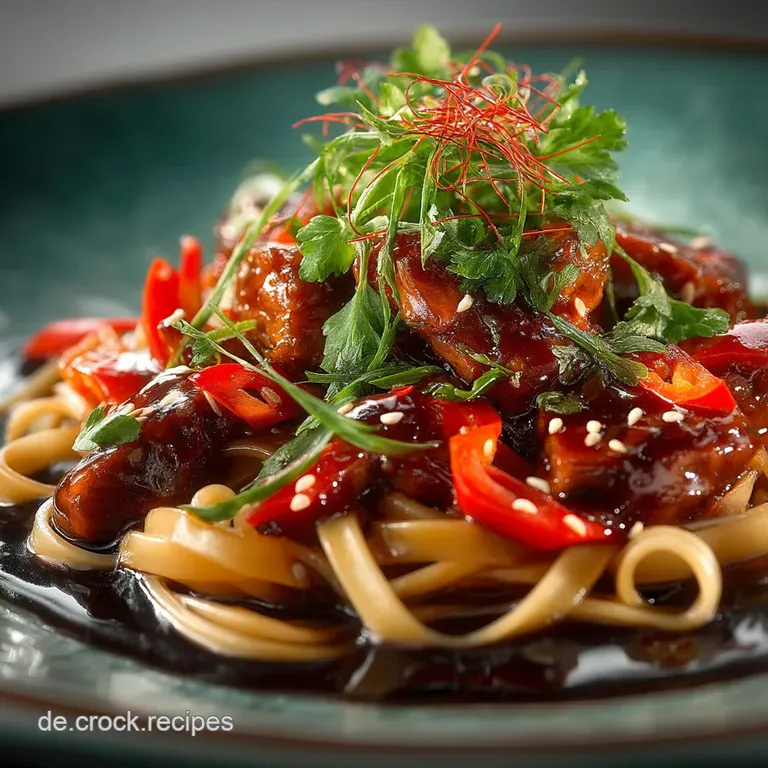 Der schnelle FeierabendHit Seidenweiche Chinesische Nudeln in pikanter Erdnusssauce
