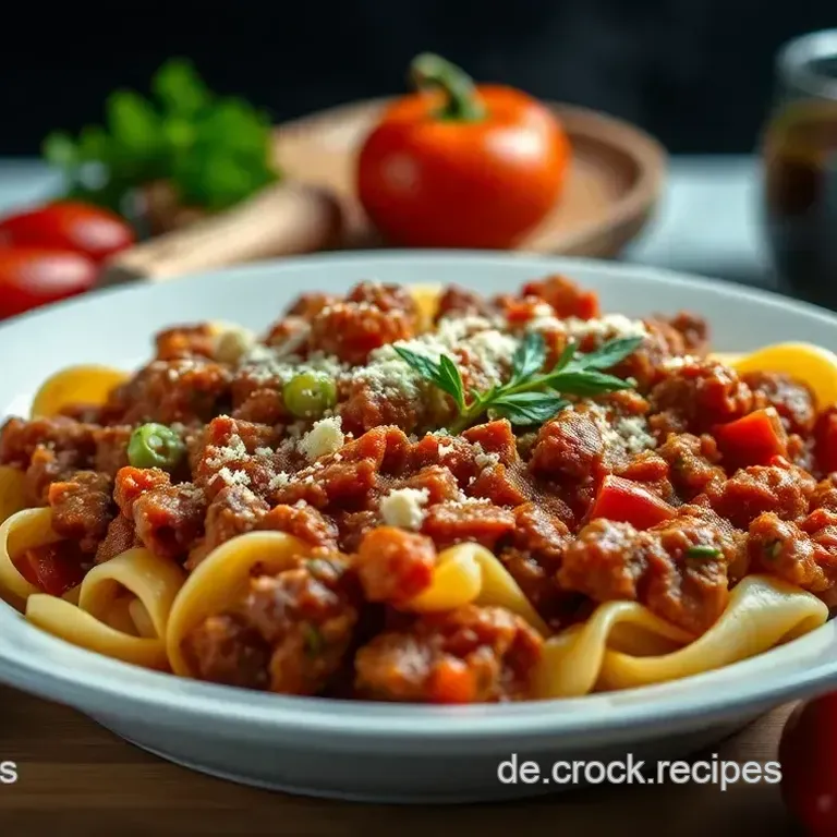 Cremige Hackfleisch-Paprika-Bolognese: Einfach &amp Lecker!